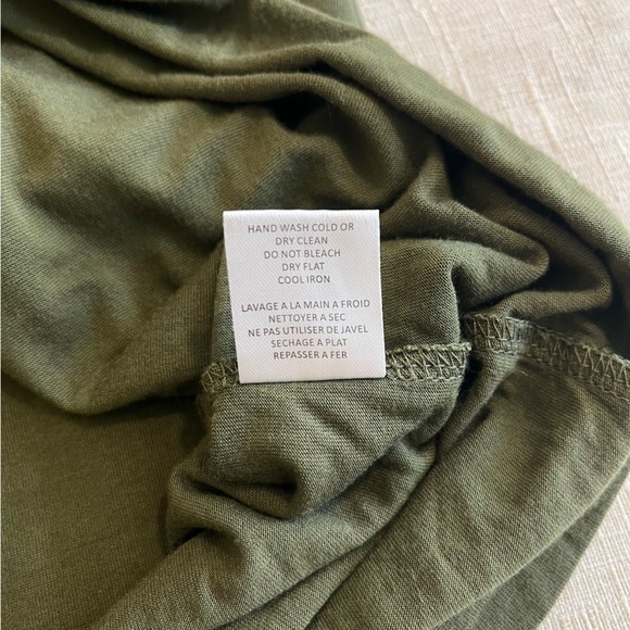 Haute Hippie Green Faux Wrap / Open Back Long Sleeve Stretch Dress - Picture 15 of 16